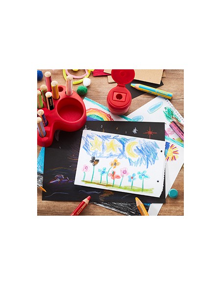 woody 3 in 1 Sacapuntas manual Rojo