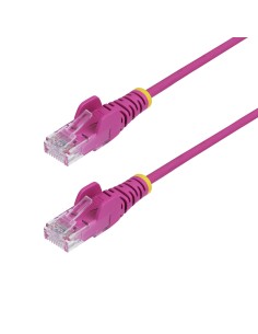 Cable de Red Ethernet CAT6 Delgado sin Enganches Rosa de 7m - Cable RJ45 Snagless Slim 28AWG - Alambre de Cobre Puro - PoE 100W 