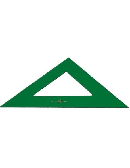 ESCUADRA SERIE TECNICA 28CM METACRILATO VERDE SIN GRADUAR