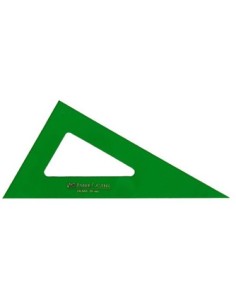 CARTABON SERIE TECNICA 28CM METACRILATO VERDE SIN GRADUAR