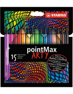 pointMax ARTY rotulador de punta fina Medio Multicolor 15 pieza(s)