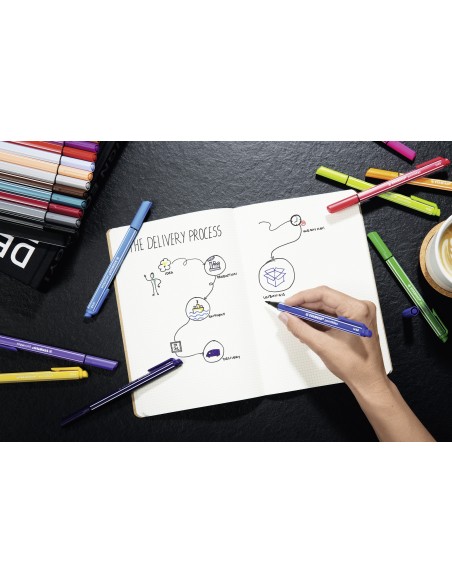 pointMax ARTY rotulador de punta fina Medio Multicolor 18 pieza(s)