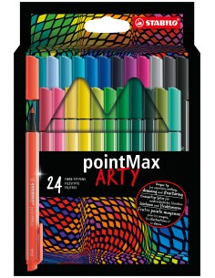 pointMax rotulador de punta fina Medio Colores surtidos 24 pieza(s)
