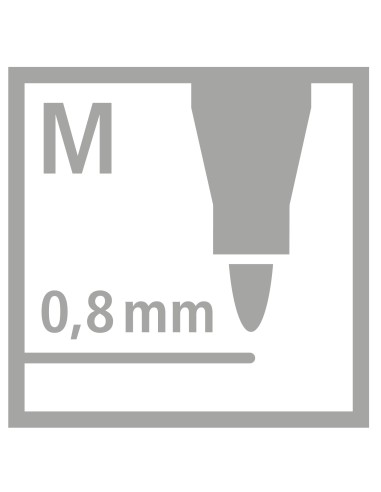 pointMax rotulador de punta fina Medio Colores surtidos 24 pieza(s)
