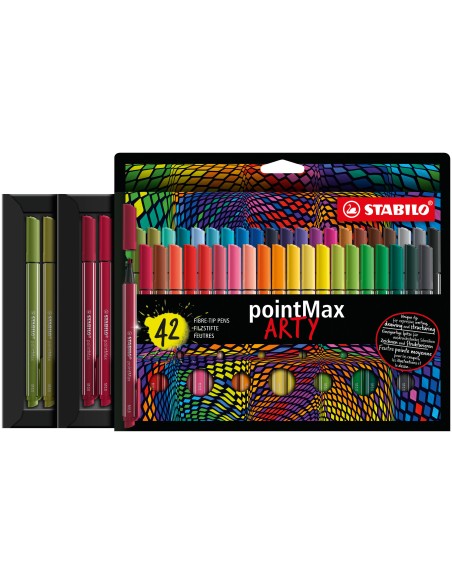 pointMax ARTY rotulador de punta fina Medio Multicolor 42 pieza(s)