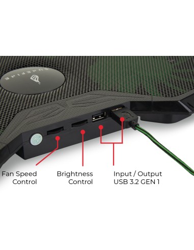 Bora almohadilla fría 43,2 cm (17") 1200 RPM Negro