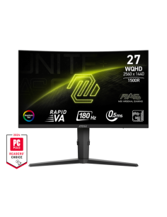 MSI MONITOR MAG 275CQRF QD E2. 27. CURVO 1500R. 2560X1440. 180HZ. NEGRO