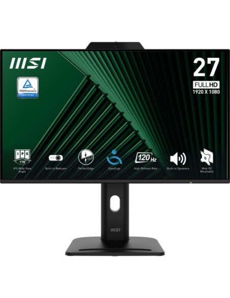 MSI MONITOR PRO MP272PMG. 27 IPS PLANO 1920x1080 . 120HZ. NEGRO