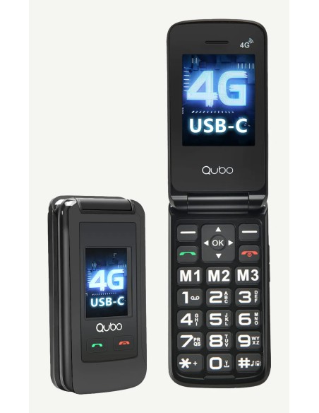 X-247 4G teléfono móvil 7,11 cm (2.8") Negro