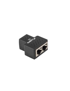 ADS-RJ45-2RJ45-OS cable divisor y combinador Divisor de señal para cable coaxial Negro