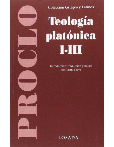 TEOLOGIA PLATONICA I III