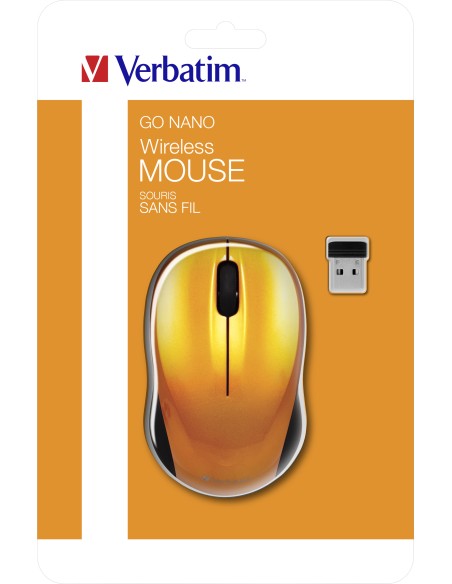 Go Nano ratón Ambidextro RF inalámbrico 1600 DPI