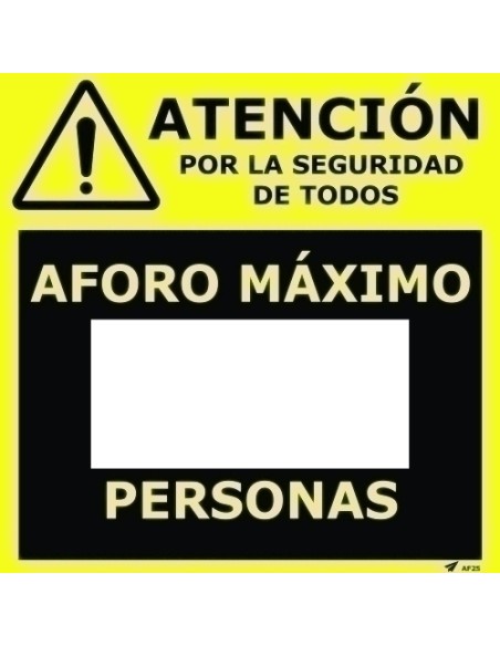 VINILO PARED 25x25 ROTULABLE AFORO MAXIM