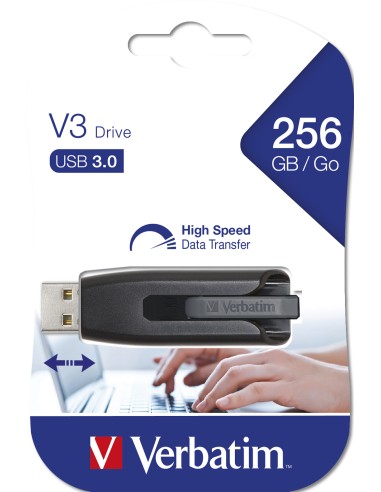 V3 - Unidad USB 3.0 256 GB - Negro