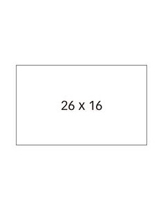 Paq 6 rollos de etiquetas blancas 26x16mm removibles apli