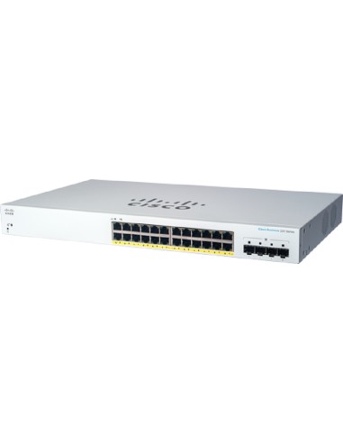CBS220-24P-4G Gestionado L2 Gigabit Ethernet (10/100/1000) Energía sobre Ethernet (PoE) 1U Blanco