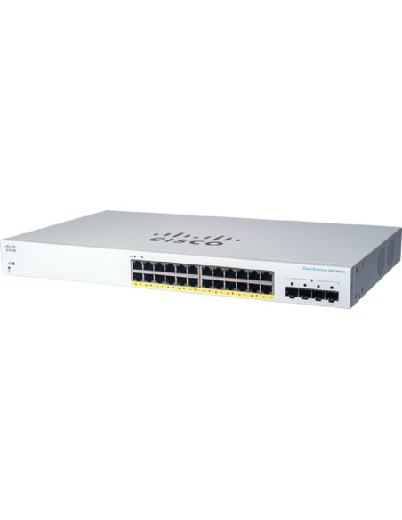 CBS220-24P-4G Gestionado L2 Gigabit Ethernet (10/100/1000) Energía sobre Ethernet (PoE) 1U Blanco