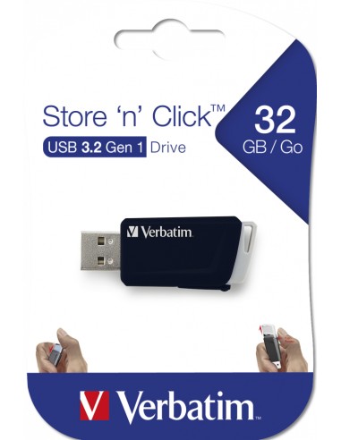Store 'n' Click - Unidad USB 3.2 GEN1 de 32 GB - Negro