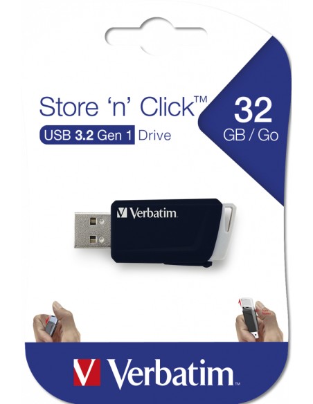 Store 'n' Click - Unidad USB 3.2 GEN1 de 32 GB - Negro
