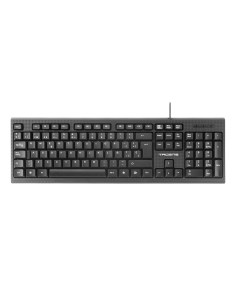AK0ES teclado USB QWERTY Español Negro