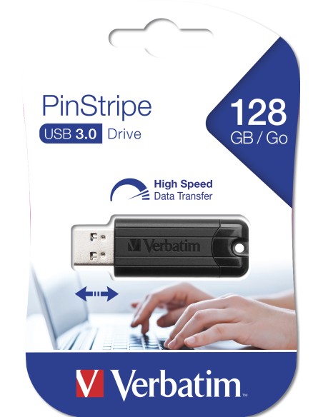 PinStripe 3.0 - Unidad USB 3.0 de 128GB ? - Negro