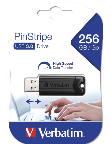 PinStripe 3.0 - Unidad USB 3.0 de 256GB ? - Negro