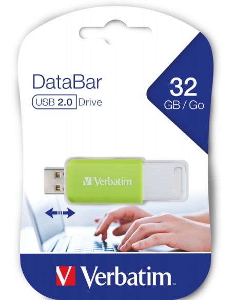 V DataBar unidad flash USB 32 GB USB tipo A 2.0 Verde