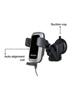 FWC-03 Pro Qi Fast Wireless Autoladegerät retail Smartphone Negro USB Cargador inalámbrico Auto 2