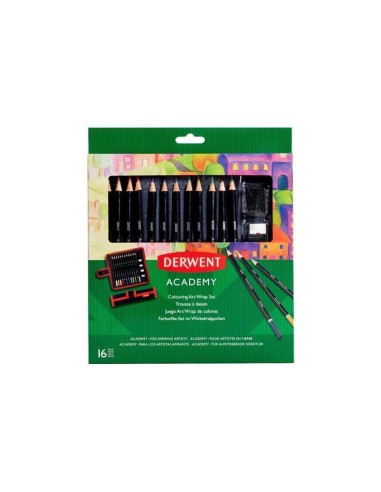 SET 12 LAPICES COLORES DERWENT ACADEMY+EST.