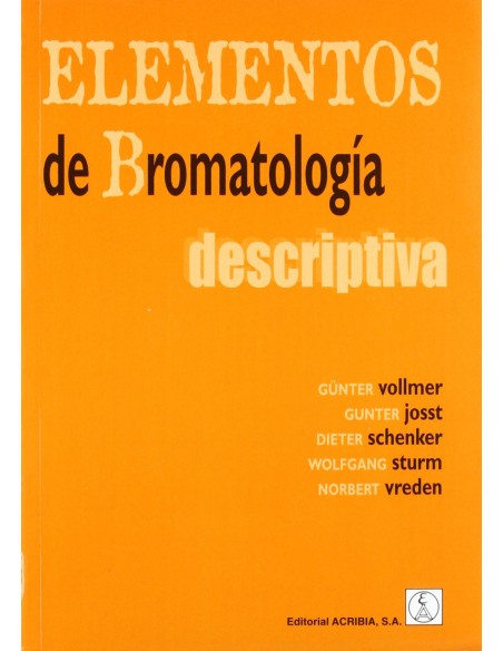 ELEMENTOS DE BROMATOLOGIA DESCRIPTIVA