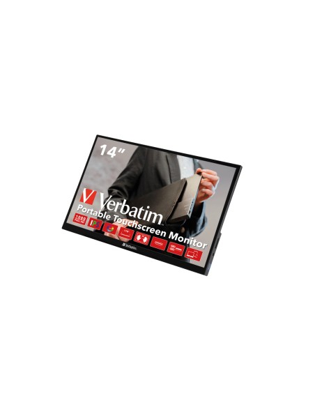 49591 pantalla para PC 35,6 cm (14") 1920 x 1080 Pixeles Full HD LCD Pantalla táctil Negro