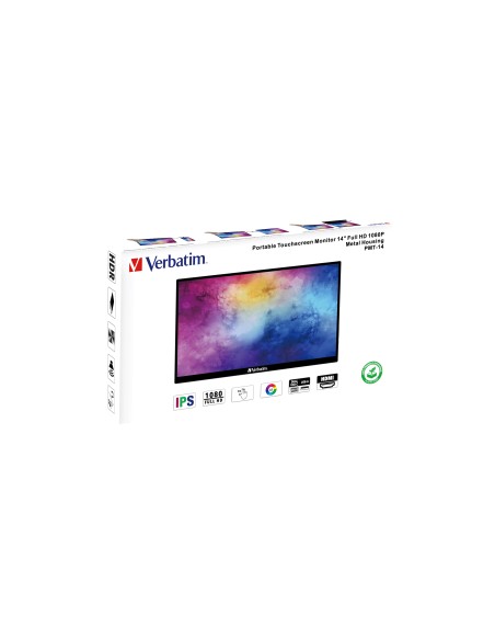 49591 pantalla para PC 35,6 cm (14") 1920 x 1080 Pixeles Full HD LCD Pantalla táctil Negro