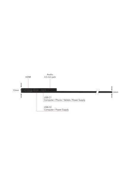 49591 pantalla para PC 35,6 cm (14") 1920 x 1080 Pixeles Full HD LCD Pantalla táctil Negro