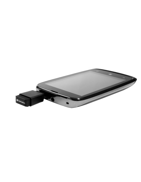 Nano - Unidad USB de 16 GB con adaptador Micro USB - Negro