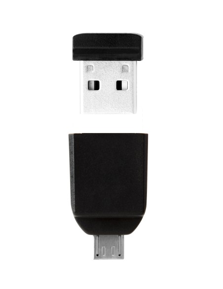 Nano - Unidad USB de 16 GB con adaptador Micro USB - Negro