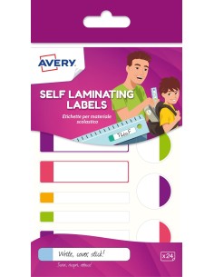 APFLUO24-UK etiqueta autoadhesiva Rectángulo Permanente Multicolor 24 pieza(s)