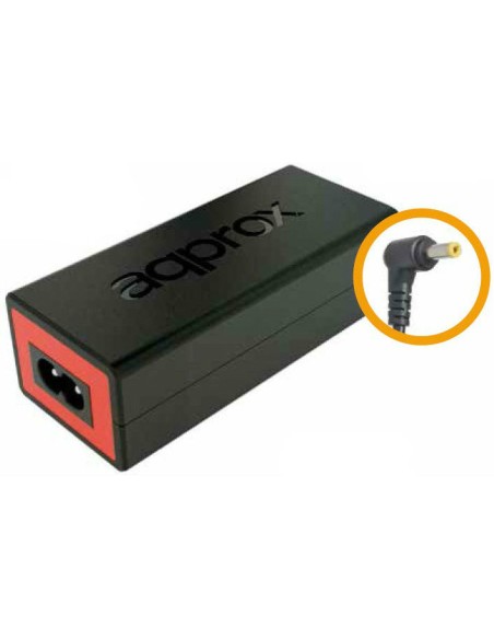 appA05 adaptador e inversor de corriente Interior 65 W Negro, Rojo