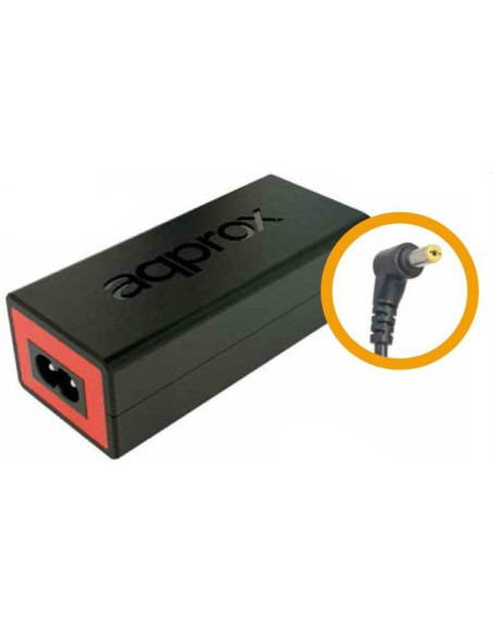 appA07 adaptador e inversor de corriente Interior 90 W Negro, Rojo