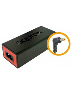 appA09 adaptador e inversor de corriente Interior 90 W Negro, Rojo