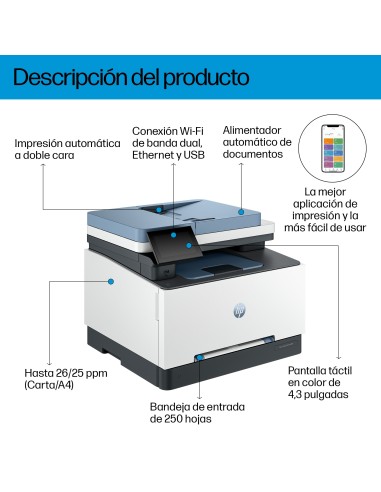 Impresora multifunción Color LaserJet Pro 3302sdw, Color, Impresora para Pequeñas y medianas empresas, Impresión, copia, escáne