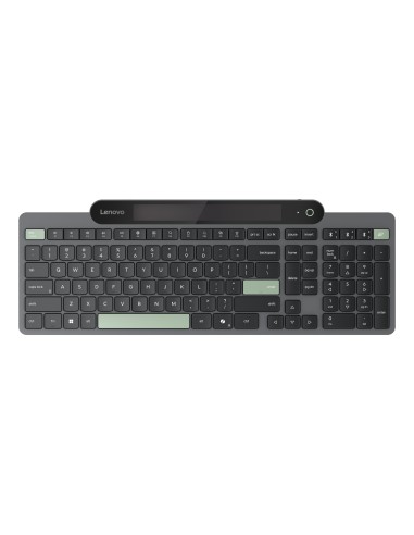 Self-Charging Bluetooth (ES 172) teclado Hogar / Oficina Español Negro, Verde