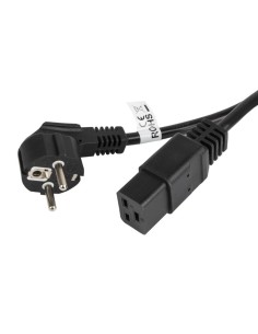 CA-C19C-10CC-0018-BK cable de transmisión Negro 1,8 m CEE7/7 C19 acoplador