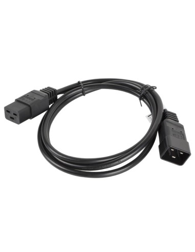 CA-C19E-10CC-0018-BK cable de transmisión Negro 1,8 m C19 acoplador C20 acoplador