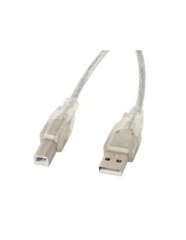 CA-USBA-12CC-0050-TR cable USB USB 2.0 5 m USB B Transparente