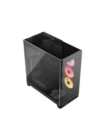 4500X LX-R RGB Tempered Glass Mid-Tower, Black Midi Tower Negro