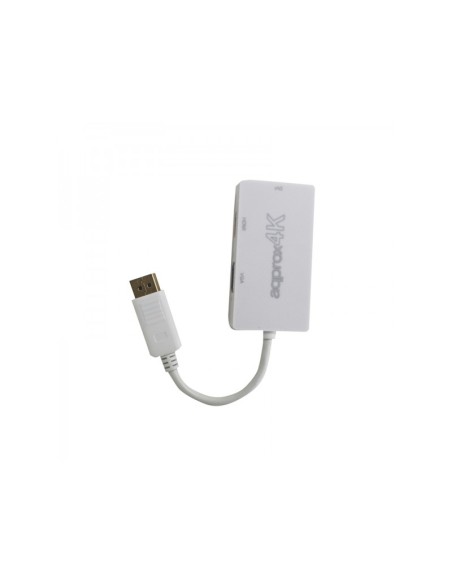 appC37 DisplayPort VGA + HDMI + DVI Blanco