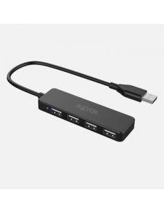 APPC46 hub de interfaz USB 2.0 480 Mbit/s Negro