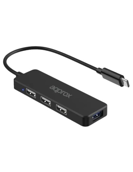 APPC48V2 hub de interfaz USB Tipo C 5000 Mbit/s Negro