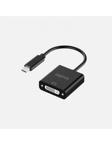 APPC51 adaptador de cable de vídeo 0,13 m USB Tipo C DVI Negro