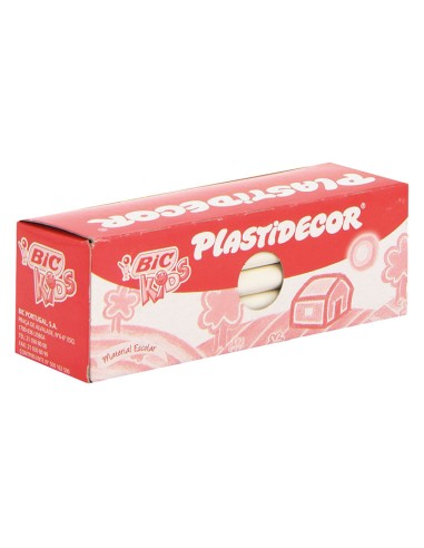 EST. 25 LAPIZ CERA BIC PLASTIDECOR BLANCO
